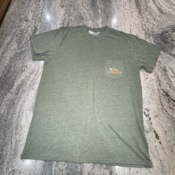 Drake Waterfowl Systems Other - Drake Waterfowl Men's Large T Shirt Green Black Dog Short Sleeve